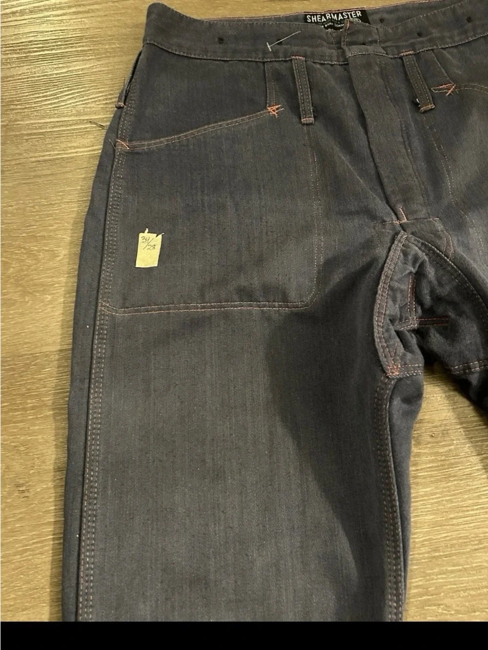 VTG Milro Shearmaster Ironbark Denim Sheep Shearing Jeans Dead Stock Size 34/28